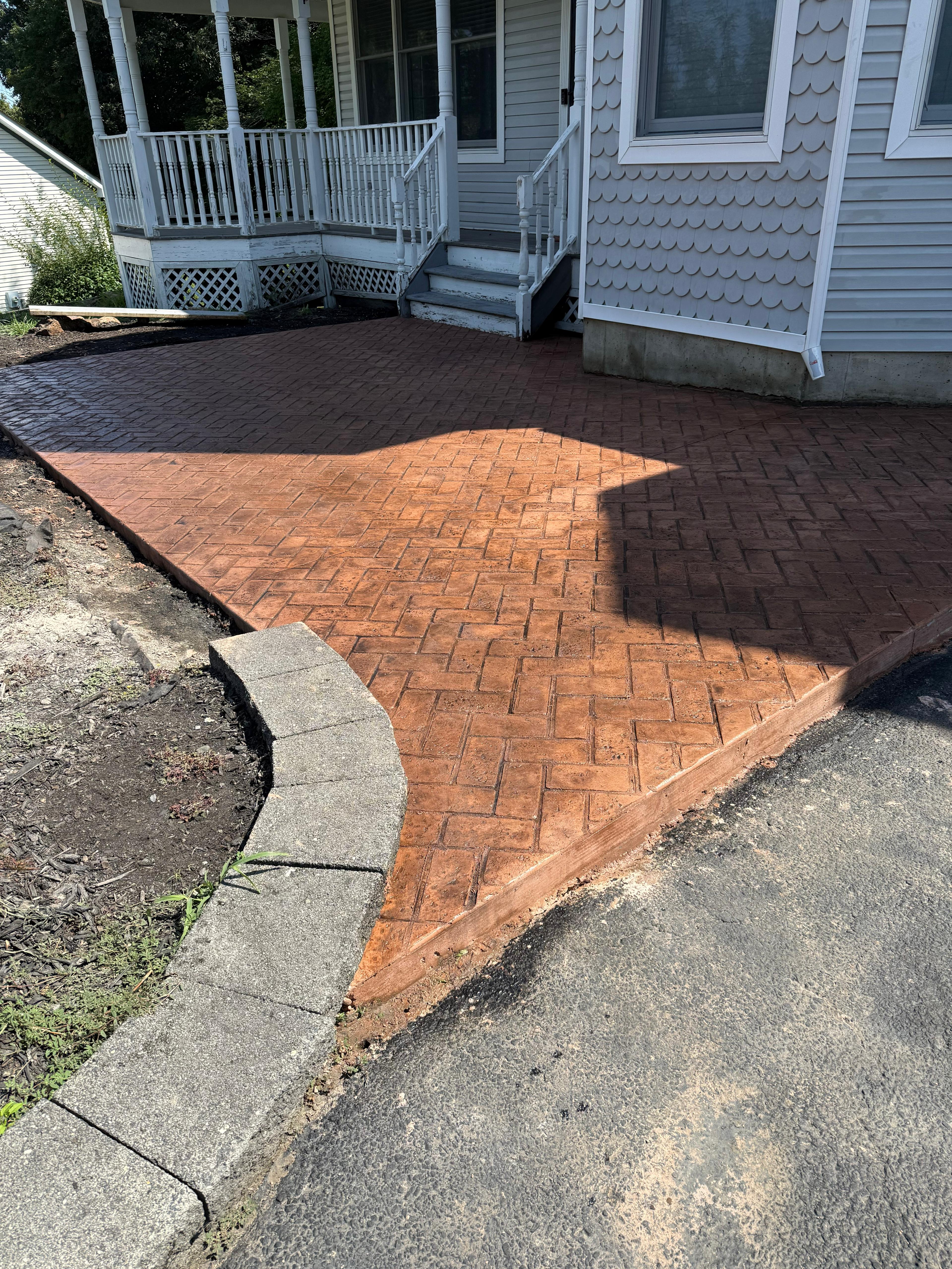 Stamped Concrete Patio Project